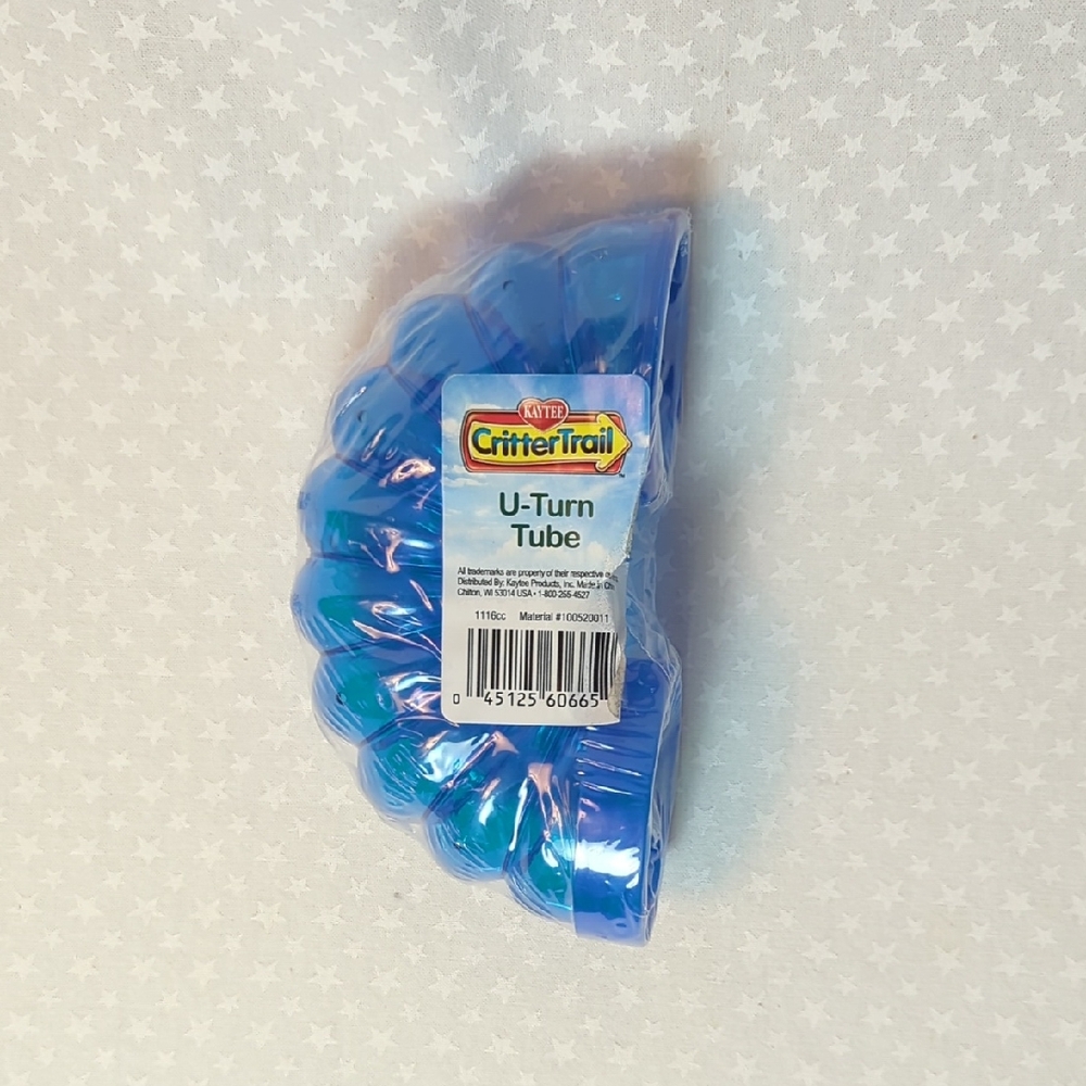 New- KAYTEE- crittertrail U Turn Tube Blue